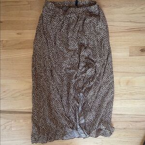 BTFBM Brown Midi Skirt
